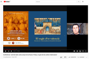 La ponencia se ha colgado en el canal de youtube de Cultura UA