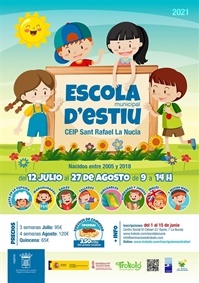 La Nucia Cartel Escola Estiu 2021