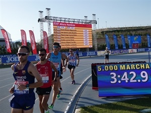 Los 5.000 metros marcha estuvieron muy competidos