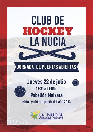 Cartel de la Jornada de Puertas Abiertas de Hockey Sala 2021