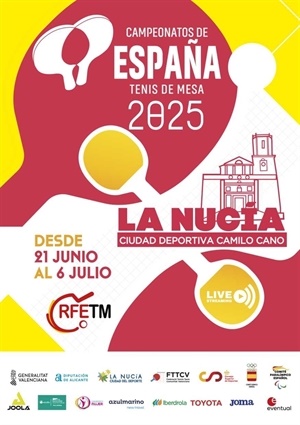 202501230916058. La Nucia cartel Tenis Mesa jun 2025