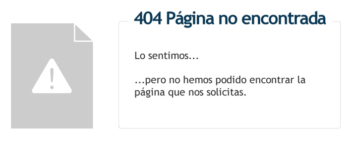 404 - Página no encontrada